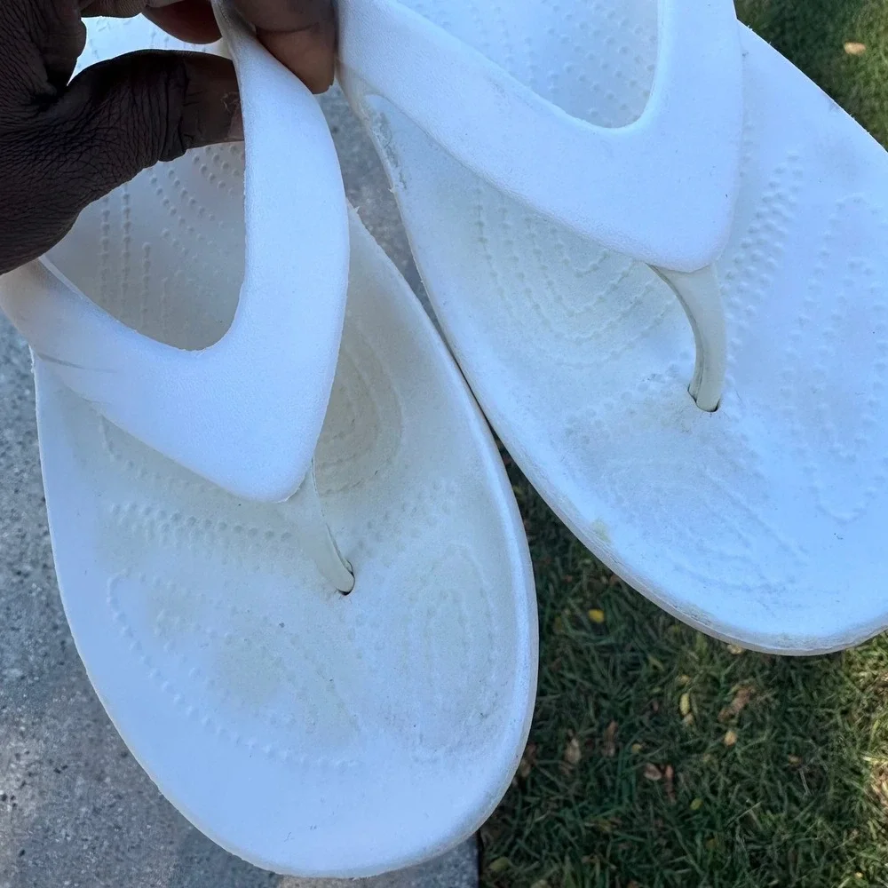 Crocs Women's Kadee II Flip Flop Sandals Size‎ 9 White - Picture 7 of 12